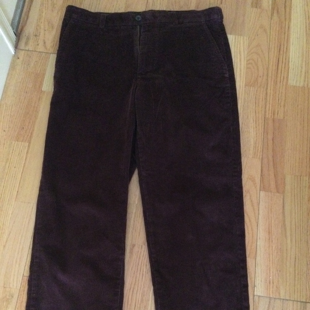 Brooks Brothers Mens Brown Corduroy Pants. Size 36/30